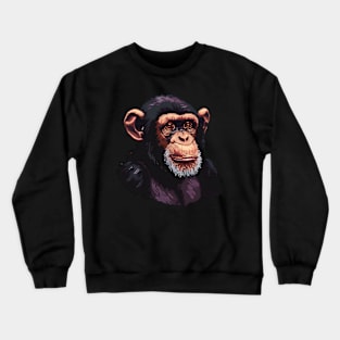 Pixel Chimpanzee Crewneck Sweatshirt